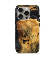 iPhone 16 Pro Wood Live Edge Phone Case - Brandon (Black & White, 746275)