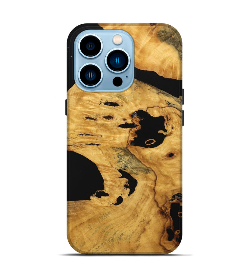 iPhone 14 Pro Wood Live Edge Phone Case - Tara (Wood Burl, 746276)