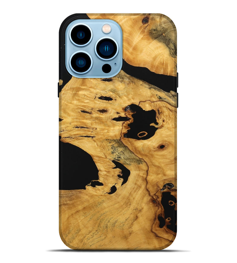 iPhone 14 Pro Max Wood Live Edge Phone Case - Tara (Wood Burl, 746276)