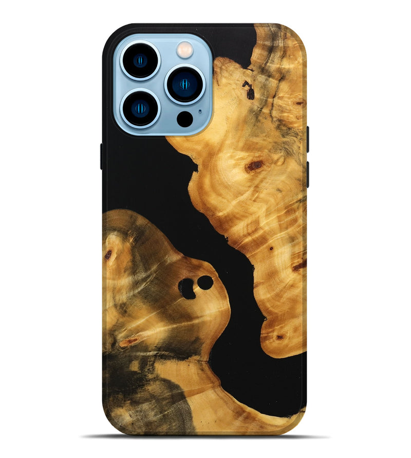 iPhone 14 Pro Max Wood Live Edge Phone Case - Janessa (Wood Burl, 746277)