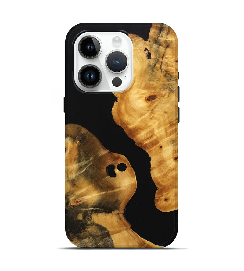 iPhone 15 Pro Wood Live Edge Phone Case - Janessa (Wood Burl, 746277)