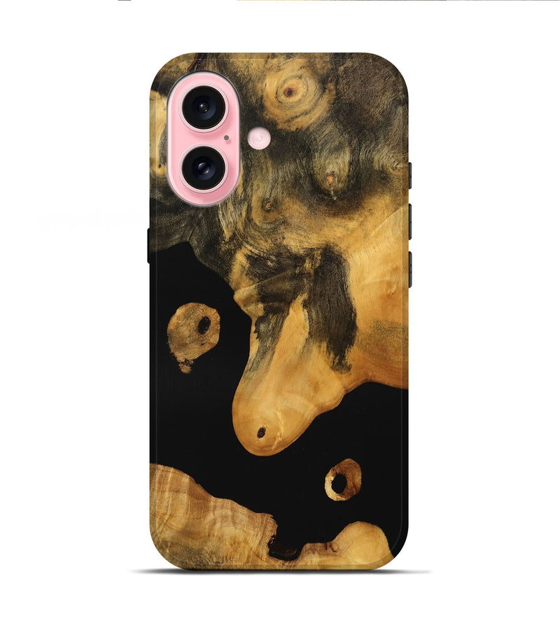 iPhone 16 Wood Live Edge Phone Case - Hadley (Wood Burl, 746280)