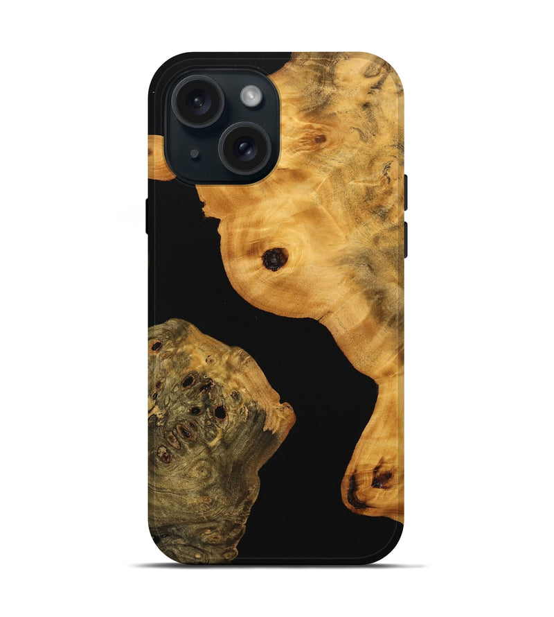 iPhone 15 Wood Live Edge Phone Case - Wilma (Wood Burl, 746281)