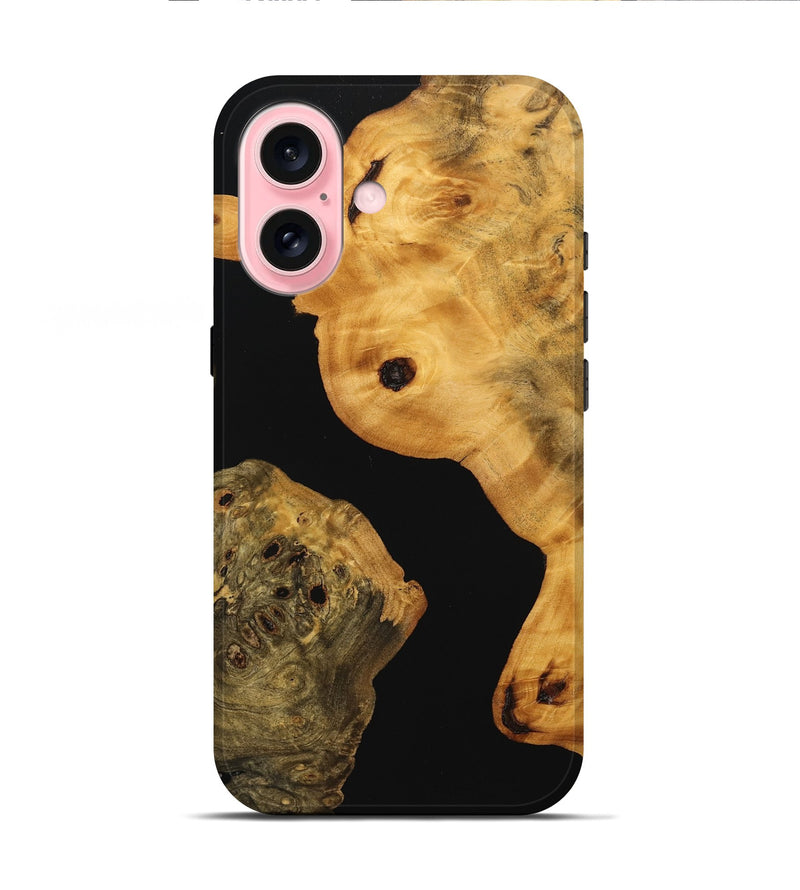 iPhone 16 Wood Live Edge Phone Case - Wilma (Wood Burl, 746281)