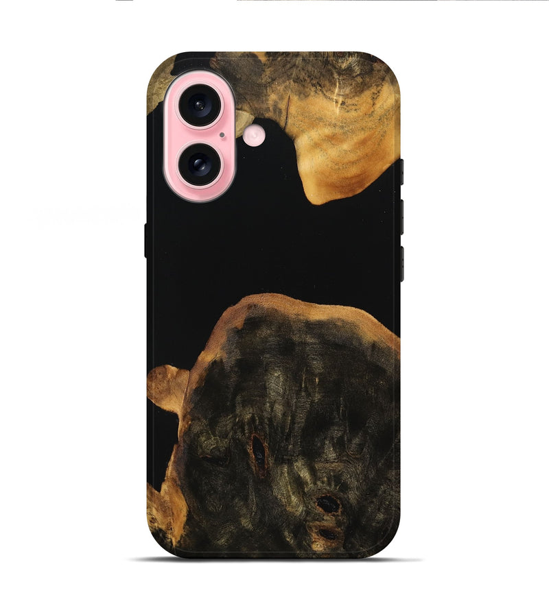 iPhone 16 Wood Live Edge Phone Case - Kylee (Wood Burl, 746282)