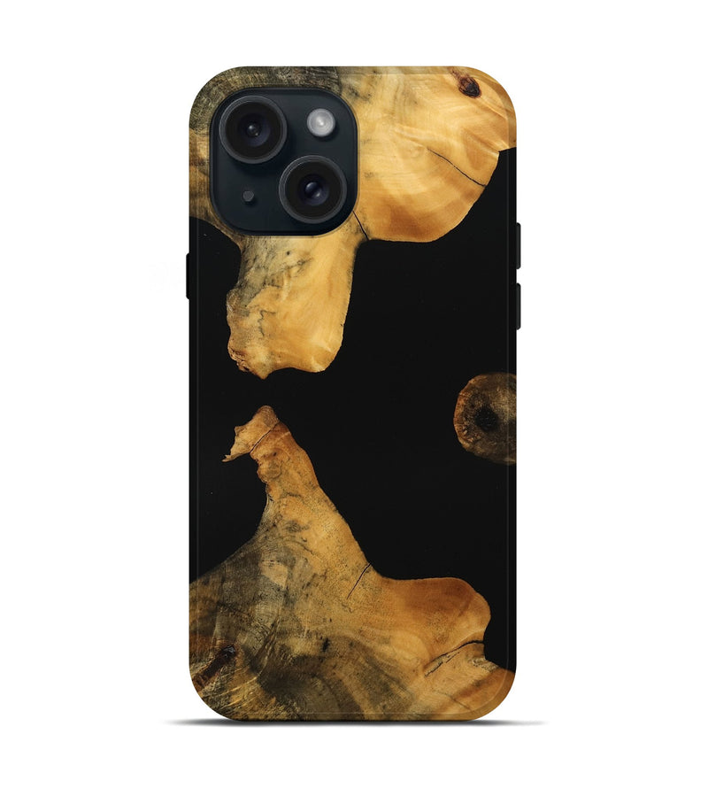 iPhone 15 Wood Live Edge Phone Case - Jovanni (Wood Burl, 746283)