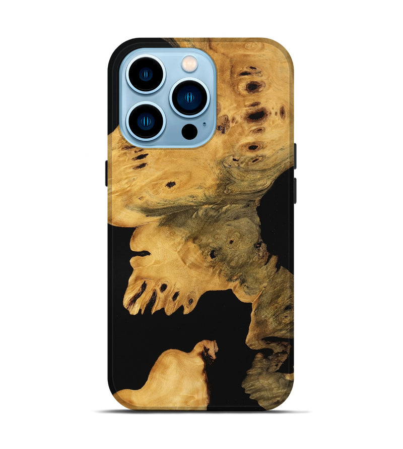 iPhone 14 Pro Wood Live Edge Phone Case - Dena (Wood Burl, 746284)