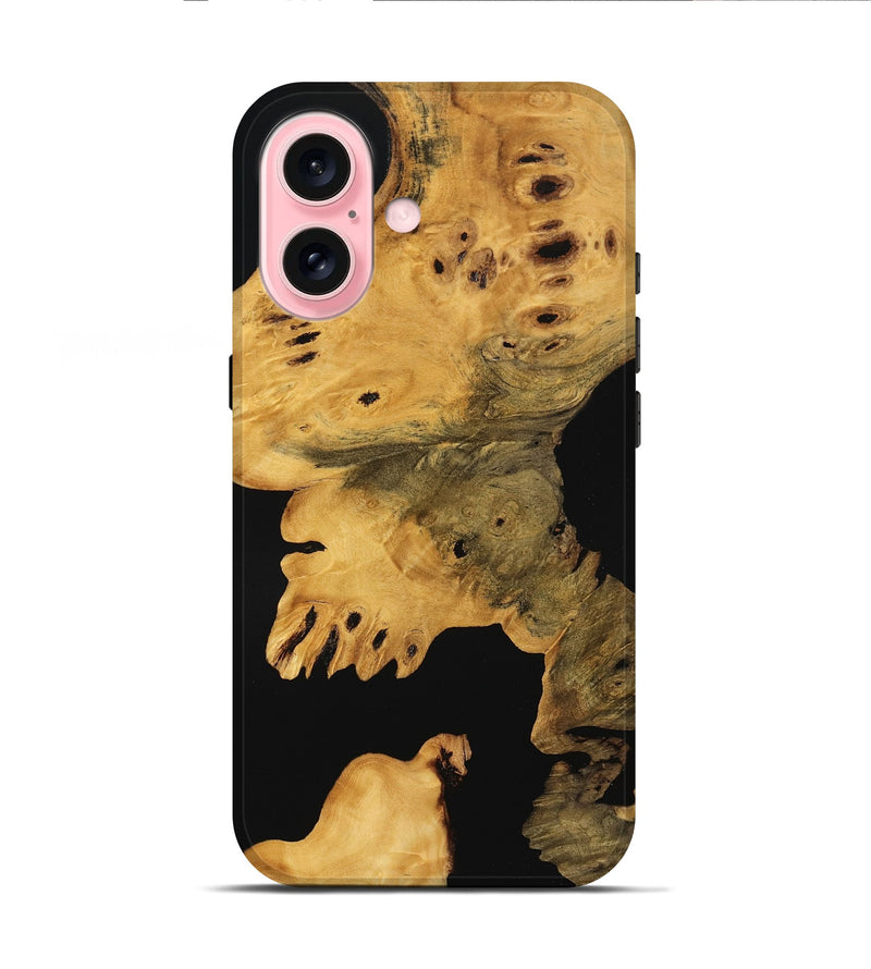 iPhone 16 Wood Live Edge Phone Case - Dena (Wood Burl, 746284)