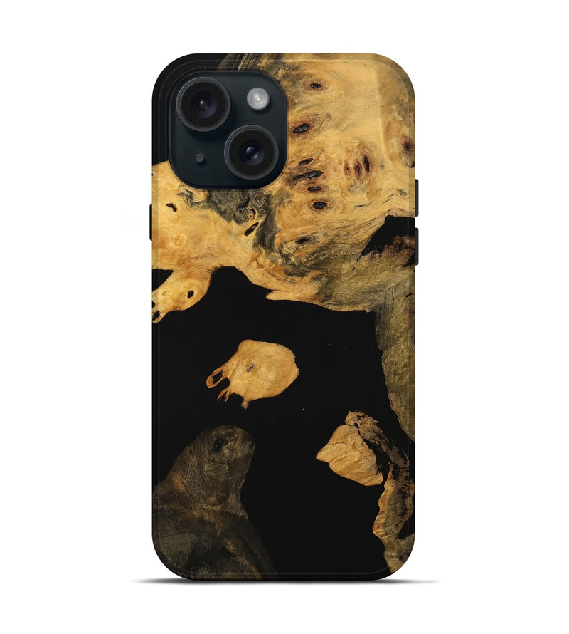 iPhone 15 Wood Live Edge Phone Case - Latanya (Wood Burl, 746285)