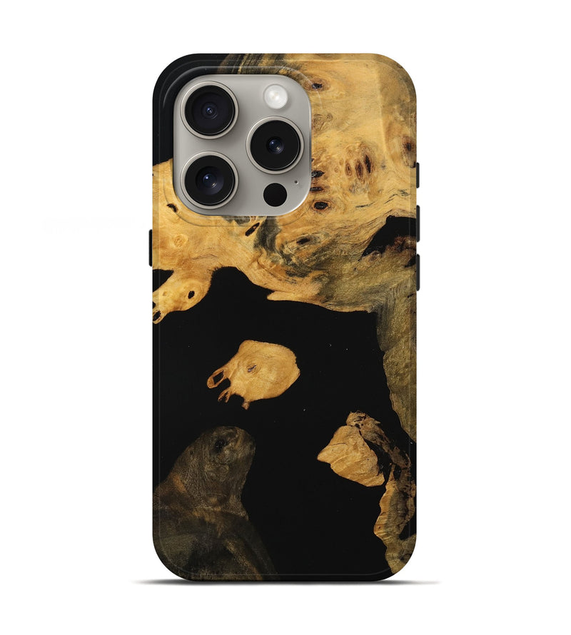 iPhone 16 Pro Wood Live Edge Phone Case - Latanya (Wood Burl, 746285)