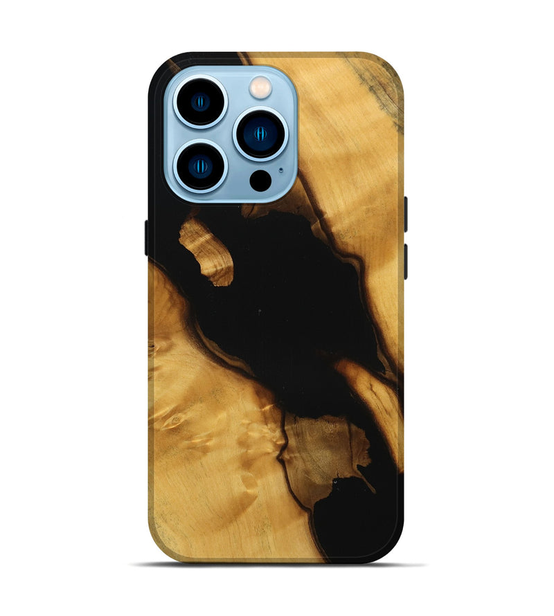 iPhone 14 Pro Wood Live Edge Phone Case - Cortney (Wood Burl, 746286)