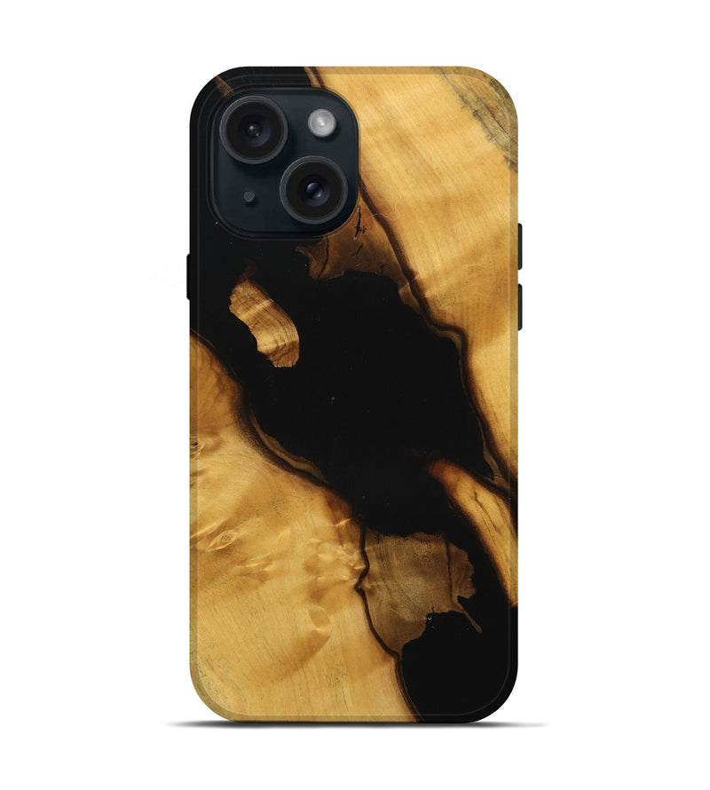 iPhone 15 Wood Live Edge Phone Case - Cortney (Wood Burl, 746286)