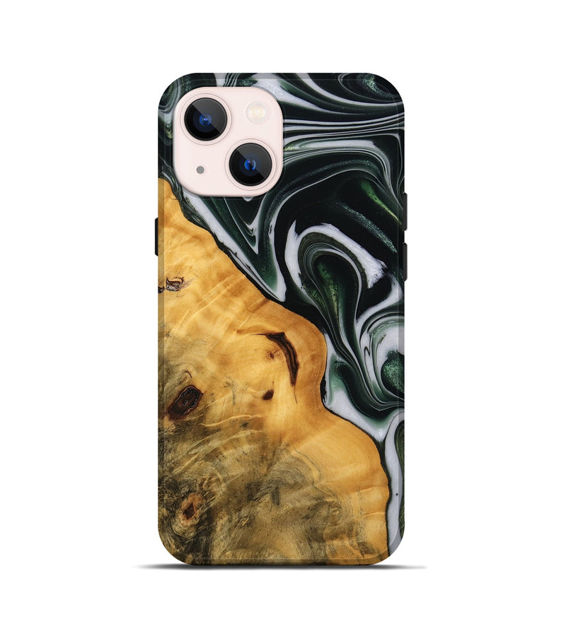 iPhone 13 mini Wood Live Edge Phone Case - Verla (Green, 746288)