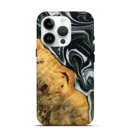 iPhone 15 Pro Wood Live Edge Phone Case - Verla (Green, 746288)