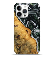 iPhone 15 Pro Max Wood Live Edge Phone Case - Verla (Green, 746288)