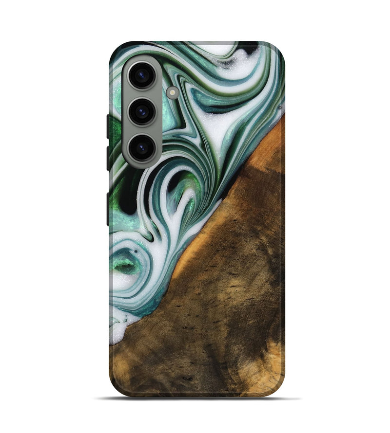 Galaxy S24 Wood Live Edge Phone Case - Annika (Green, 746289)