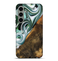 Galaxy S24 Plus Wood Live Edge Phone Case - Annika (Green, 746289)