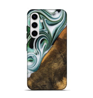 Galaxy S25 Wood Live Edge Phone Case - Annika (Green, 746289)