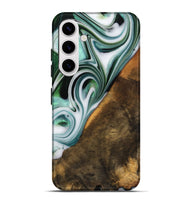 Galaxy S25 Plus Wood Live Edge Phone Case - Annika (Green, 746289)