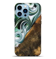 iPhone 14 Pro Max Wood Live Edge Phone Case - Annika (Green, 746289)