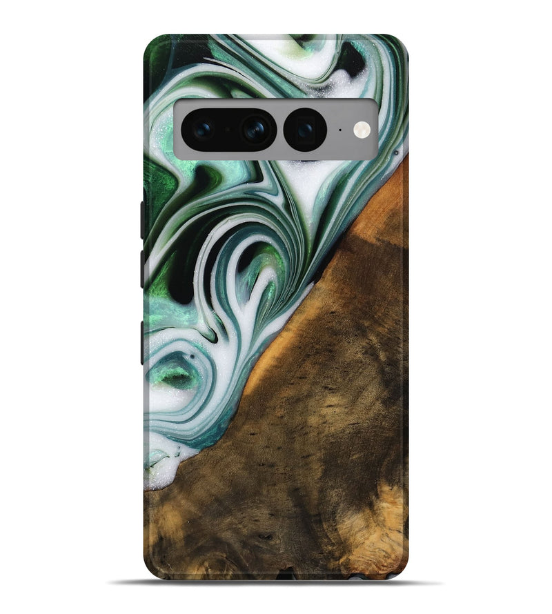 Pixel 7 Pro Wood Live Edge Phone Case - Annika (Green, 746289)