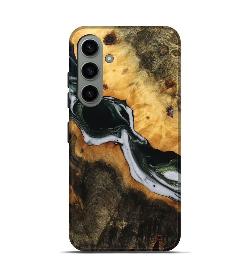 Galaxy S24 Wood Live Edge Phone Case - Jaslyn (Green, 746291)