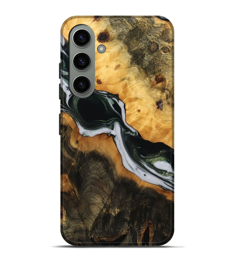 Galaxy S24 Plus Wood Live Edge Phone Case - Jaslyn (Green, 746291)