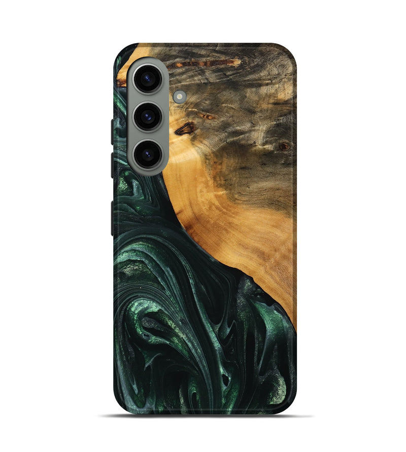 Galaxy S24 Wood Live Edge Phone Case - Onie (Green, 746292)