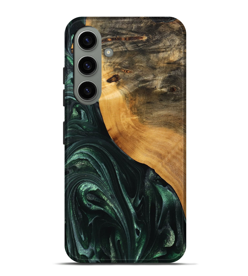 Galaxy S24 Plus Wood Live Edge Phone Case - Onie (Green, 746292)