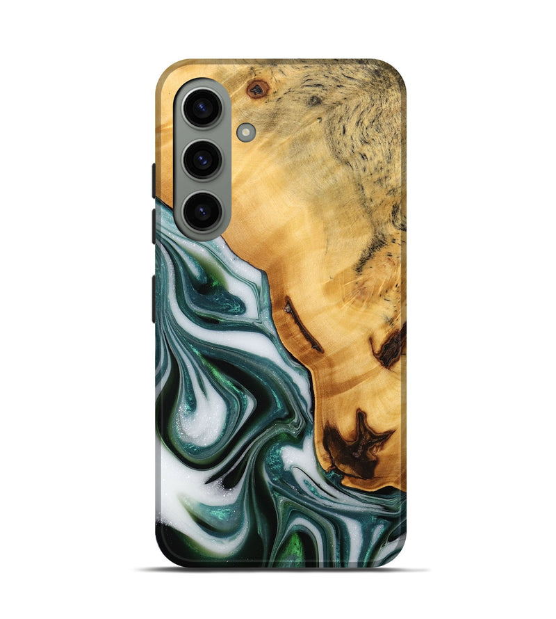 Galaxy S24 Wood Live Edge Phone Case - Adam (Green, 746293)