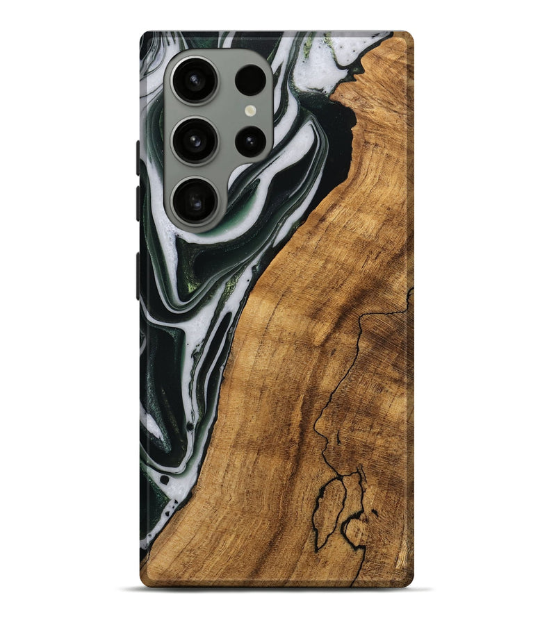 Galaxy S23 Ultra Wood Live Edge Phone Case - Cayson (Green, 746294)