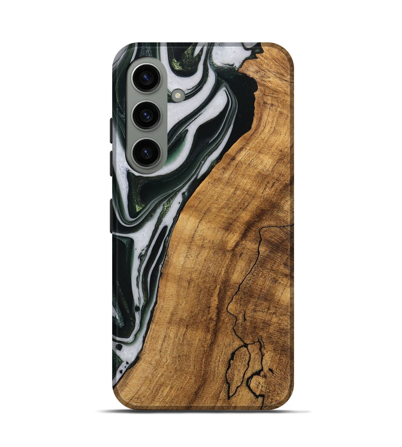 Galaxy S24 Wood Live Edge Phone Case - Cayson (Green, 746294)