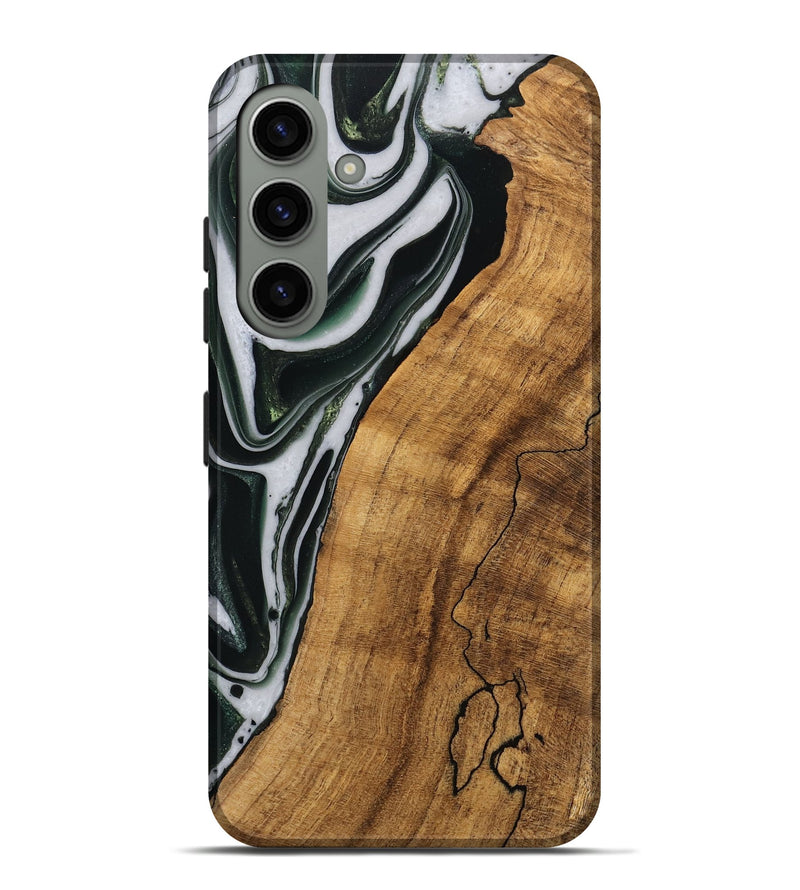 Galaxy S24 Plus Wood Live Edge Phone Case - Cayson (Green, 746294)