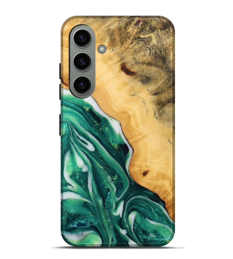 Galaxy S24 Plus Wood Live Edge Phone Case - Chaim (Green, 746295)