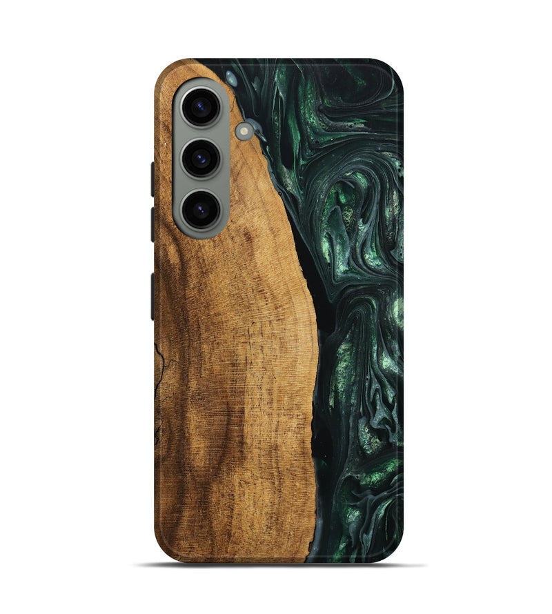 Galaxy S24 Wood Live Edge Phone Case - Ensley (Green, 746296)