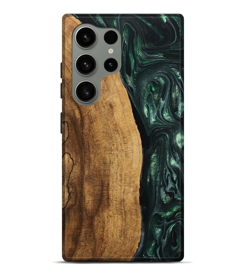 Galaxy S24 Ultra Wood Live Edge Phone Case - Ensley (Green, 746296)