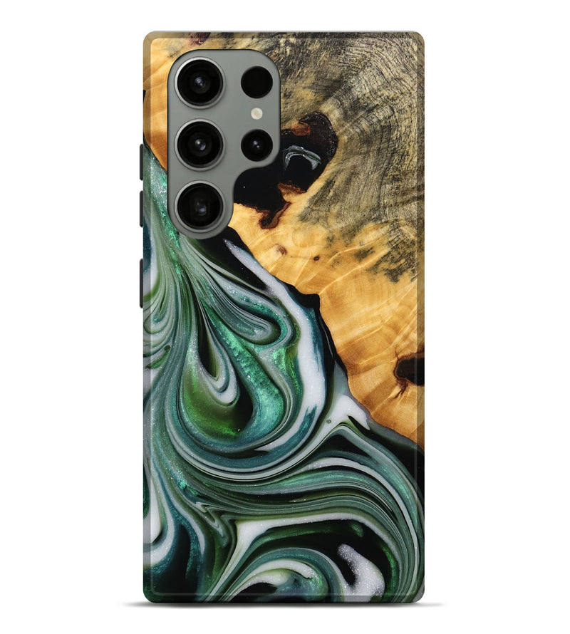 Galaxy S23 Ultra Wood Live Edge Phone Case - Xyla (Green, 746297)