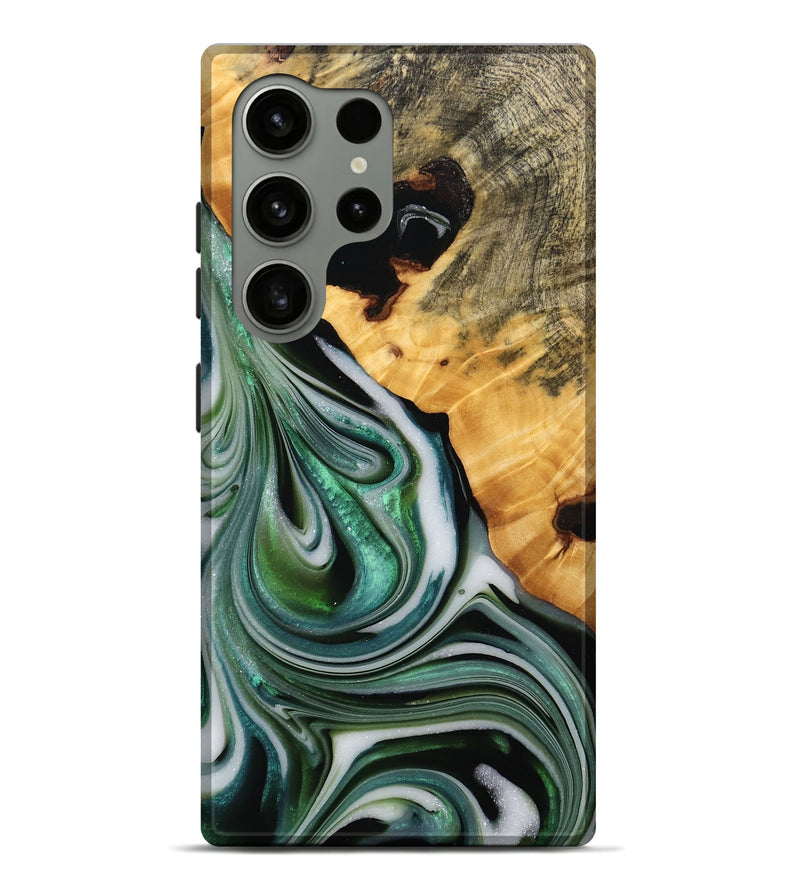 Galaxy S24 Ultra Wood Live Edge Phone Case - Xyla (Green, 746297)