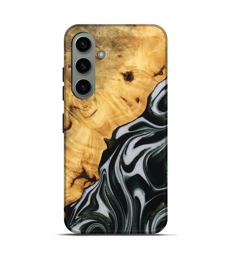 Galaxy S24 Wood Live Edge Phone Case - Winter (Green, 746298)