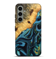 Galaxy S24 Plus Wood Live Edge Phone Case - Rhys (Blue, 746303)