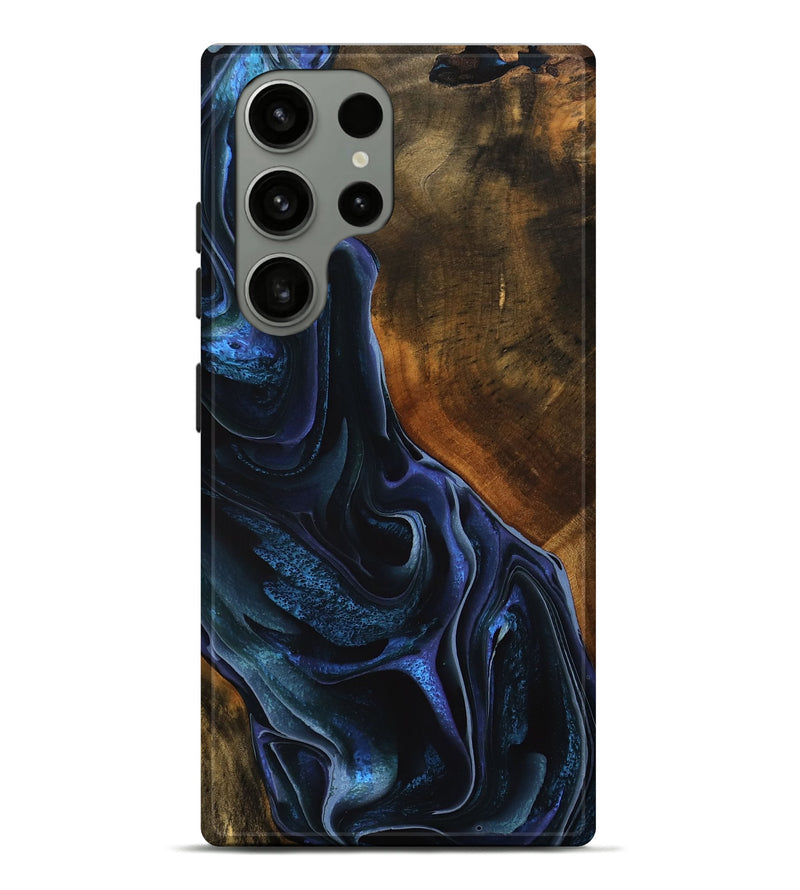 Galaxy S23 Ultra Wood Live Edge Phone Case - Julia (Blue, 746312)