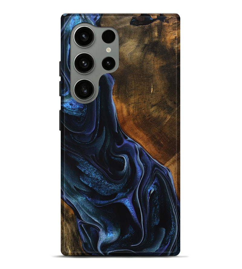 Galaxy S24 Ultra Wood Live Edge Phone Case - Julia (Blue, 746312)