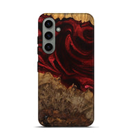 Galaxy S24 Wood Live Edge Phone Case - Maya (Red, 746316)