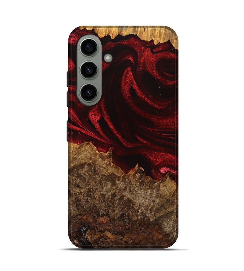 Galaxy S24 Wood Live Edge Phone Case - Maya (Red, 746316)