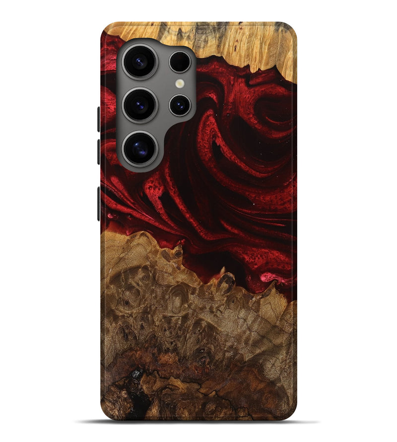 Galaxy S25 Ultra Wood Live Edge Phone Case - Maya (Red, 746316)