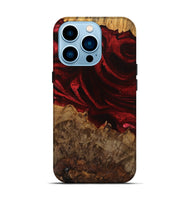 iPhone 14 Pro Wood Live Edge Phone Case - Maya (Red, 746316)