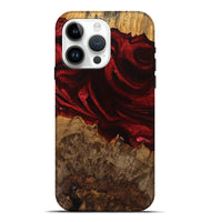 iPhone 15 Pro Max Wood Live Edge Phone Case - Maya (Red, 746316)