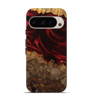 Pixel 9 Wood Live Edge Phone Case - Maya (Red, 746316)