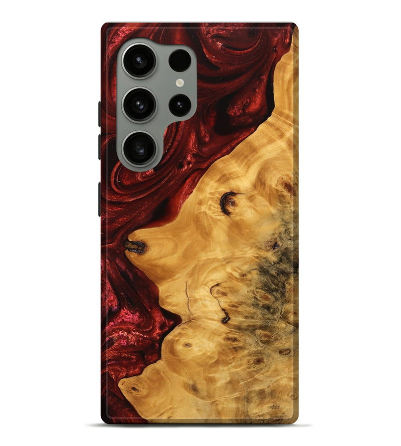 Galaxy S24 Ultra Wood Live Edge Phone Case - Lorie (Red, 746318)