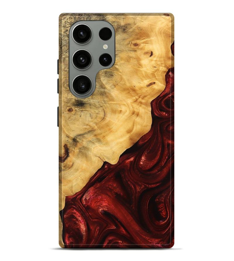 Galaxy S23 Ultra Wood Live Edge Phone Case - Johnna (Red, 746319)